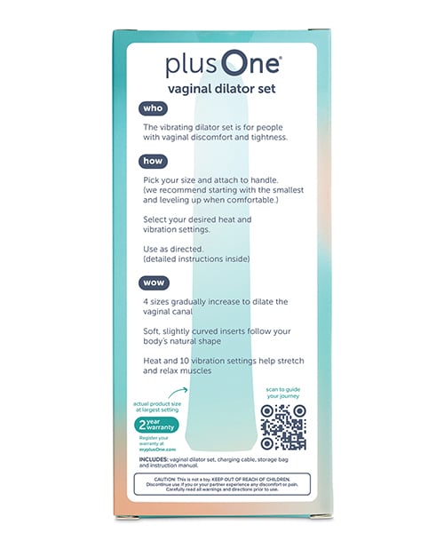 plusOne - Progressive Rechargeable Vaginal Dilator Set PO1015 CherryAffairs