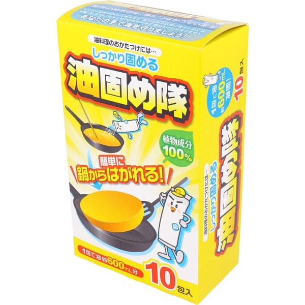 Cotton Labo - Abura Katametai Pengeras Minyak Masak Terpakai, 10 Pek
