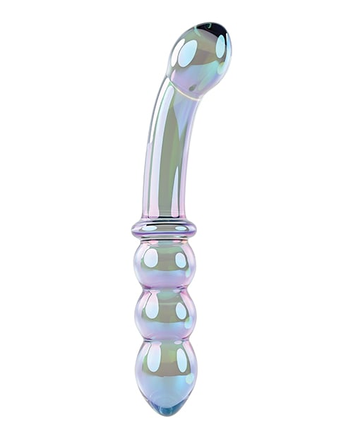 Gender X - Lustrous Galaxy Dual-Ended Glass Dildo & Wand Massager (Green) GX1010 CherryAffairs