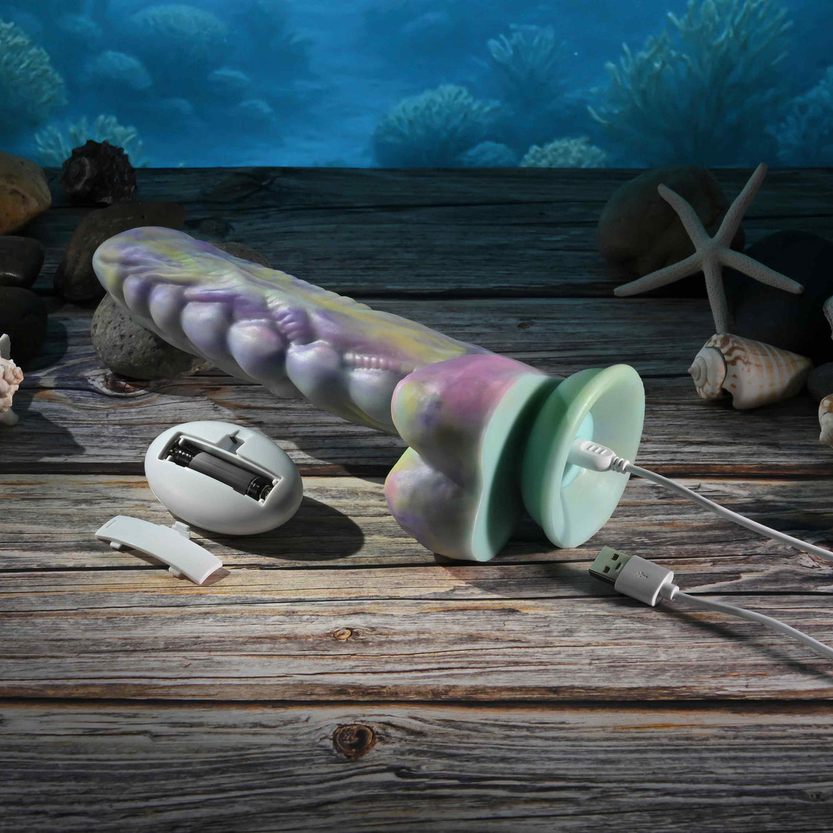 Gender X - Dildo Fantasi Tolakan Kawalan Jauh Monster’s Ball (Pelbagai Warna)