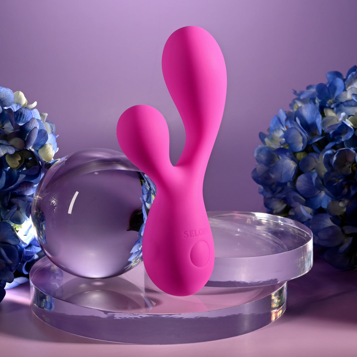 SELOPA - Vibrator Dua Hujung Boleh Dicas Semula My Buddy (Merah Jambu)