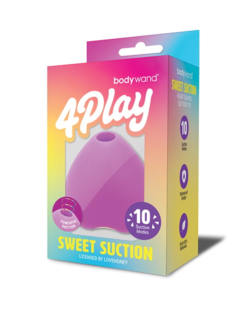Bodywand - 4 Play penggetar kelentit penyedut manis (Merah jambu)
