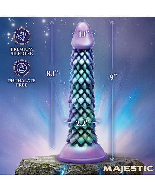 XR Brands - Majestic Eryndor Fantasy Silicone Suction Dildo (Multi Colour) XR1109 CherryAffairs