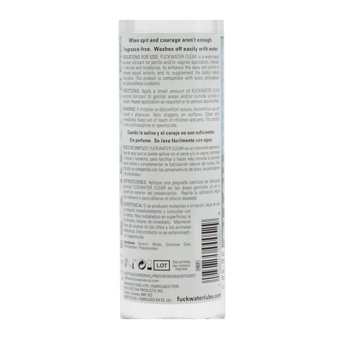 FuckWater - Clear H2O Water Based Personal Lubricant CherryAffairs