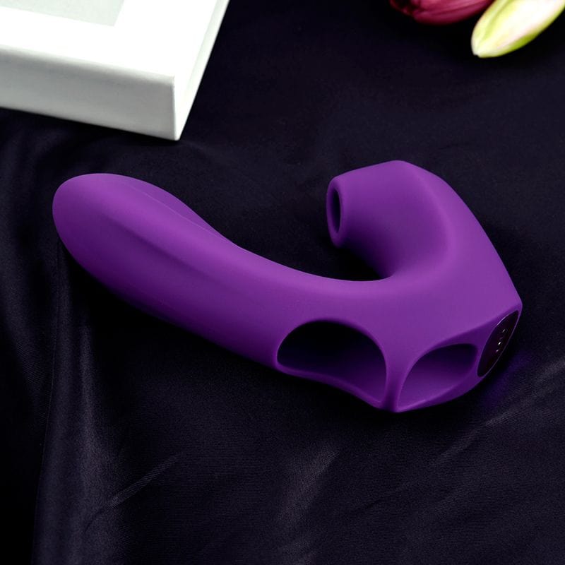 Erocome - Pictor Vibrating Sucking Finger Massager (Purple) Clit Massager (Vibration) Rechargeable