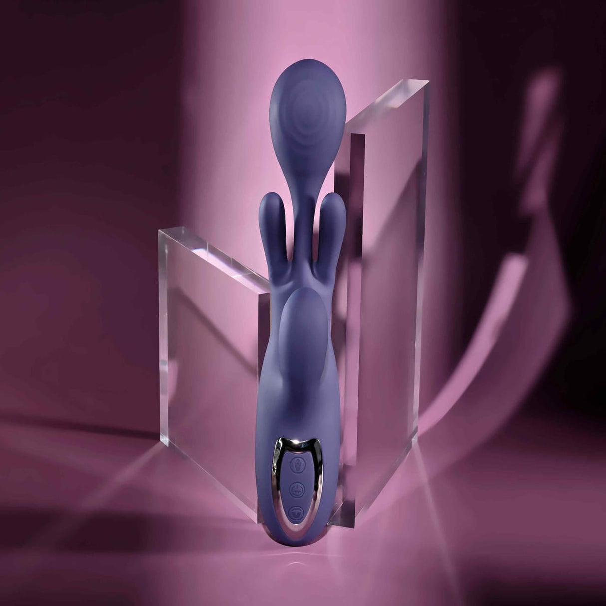 Evolved - Bow Down Rechargeable Rabbit Vibrator (Purple) EV1217 CherryAffairs