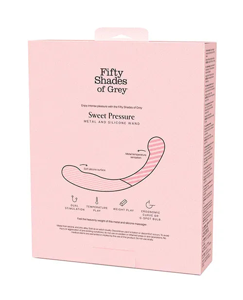 Fifty Shades of Grey - Sweet Pressure Steel and Silicone Wand (Black) FSG1183 CherryAffairs