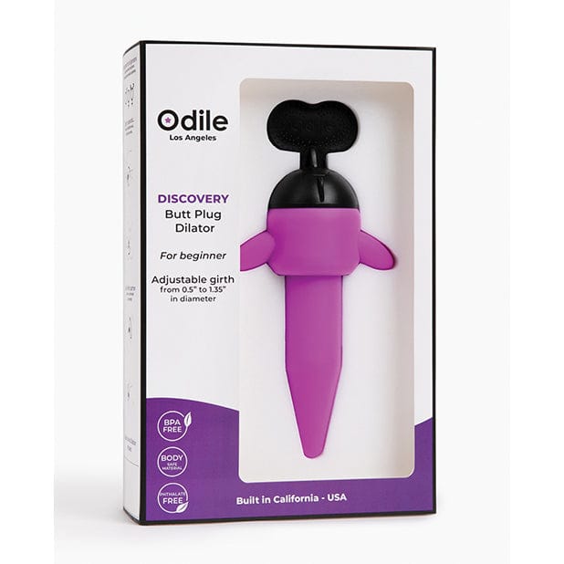 Odile - Discovery Tapered Butt Plug Dilator (Purple) Anal Plug (Non Vibration)