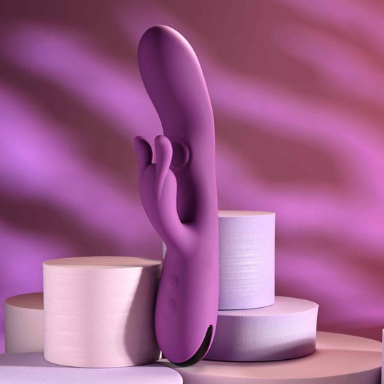 Playboy - Alat Penggetar Arnab Boleh Dicas Semula Busy Bunny (Ungu)