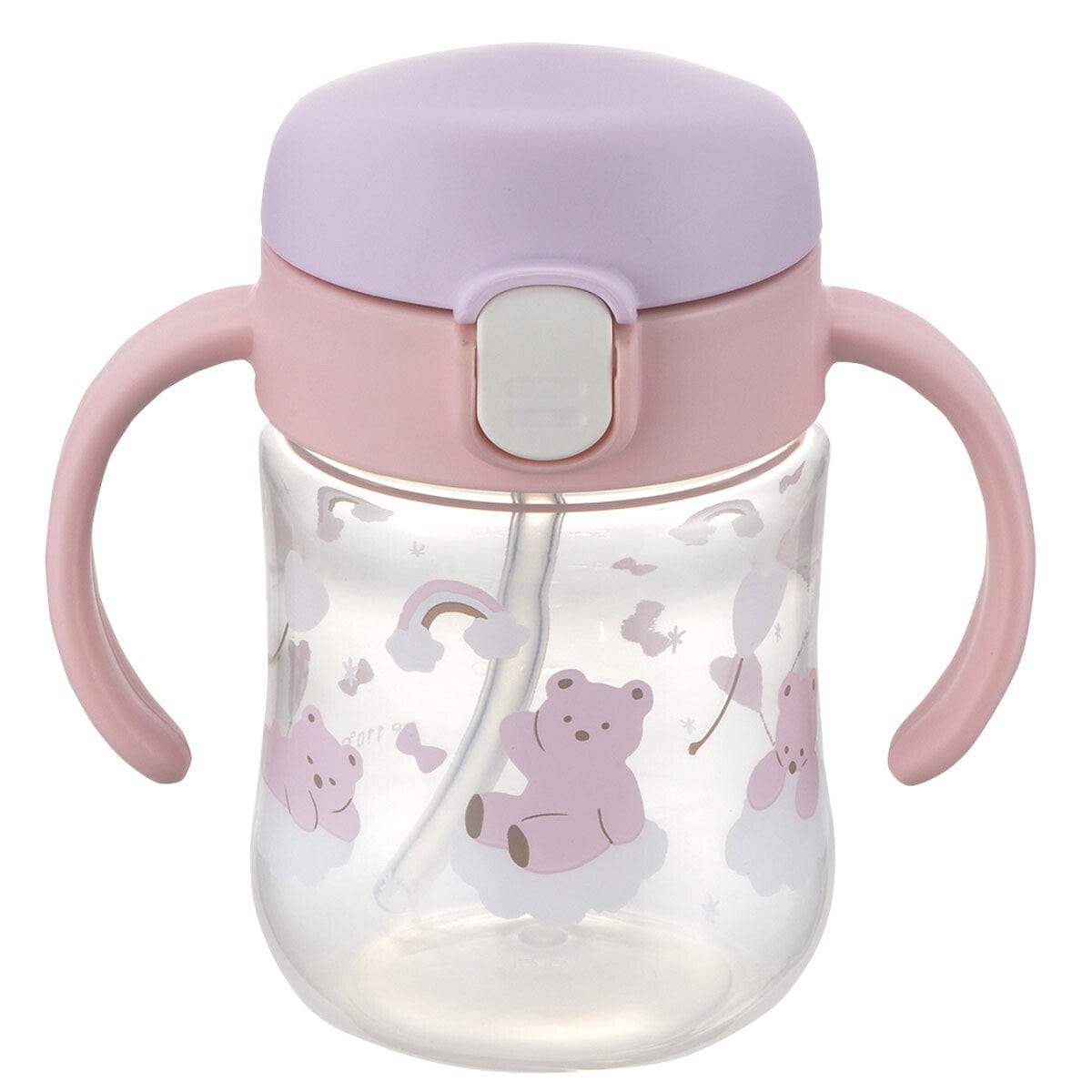 Richell - T.L.I Baby Stage 1 Try Sippy Spout Clear Training Water Bottle Mug Pink 4945680203517 Baby Water Bottle