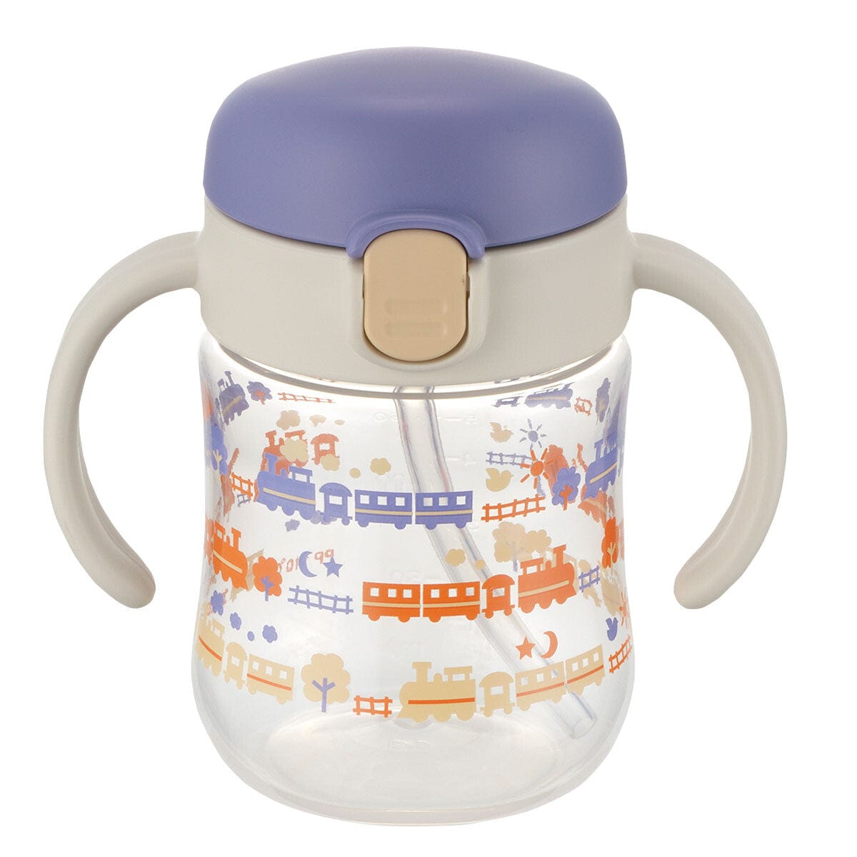 Richell - T.L.I Baby Stage 1 Try Sippy Spout Clear Training Water Bottle Mug Purple 4945680203524 Baby Water Bottle