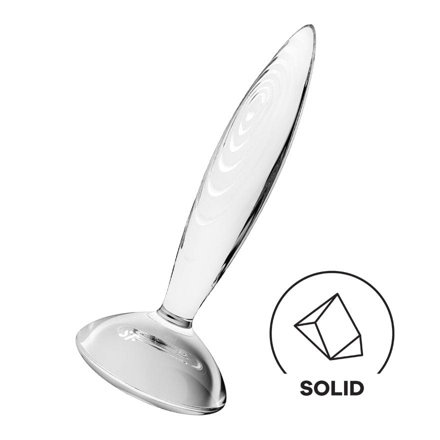 Satisfyer - Sparkling Crystal Glass Anal Plug (Clear) STF1323 CherryAffairs