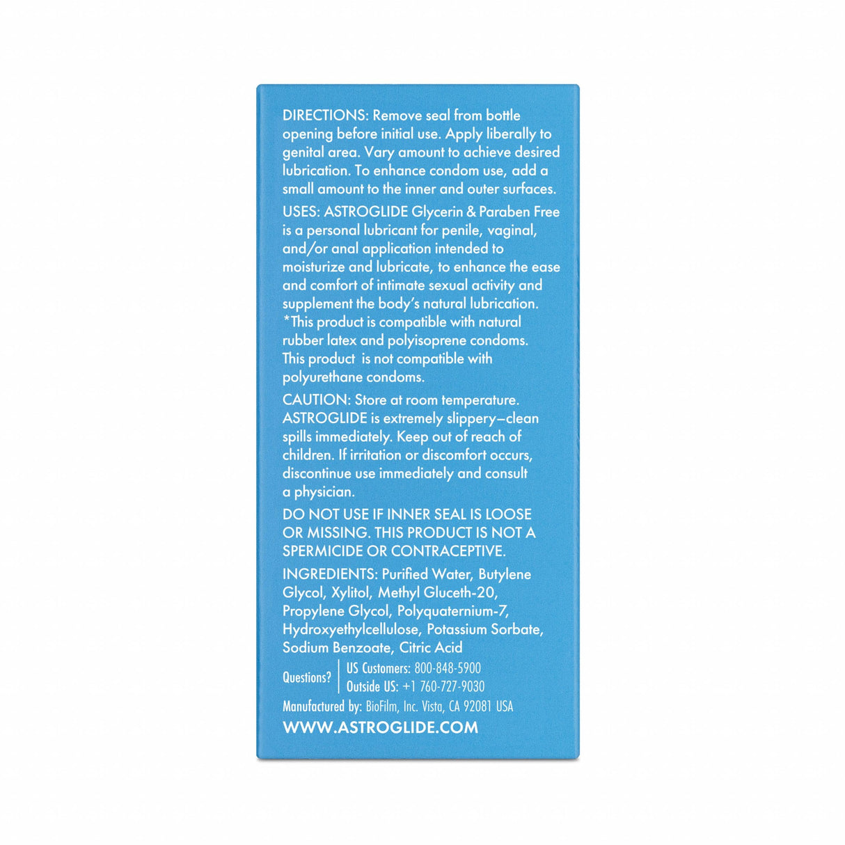 Astroglide - Glycerin and Paraben Free Liquid Water Based Personal Lubricant Lube (Water Based)