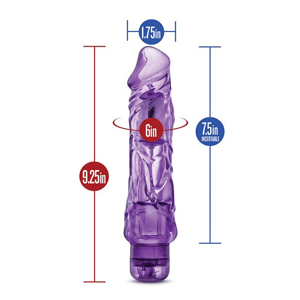 Blush Novelties - Naturally Yours Wild Ride Realistic Vibrating Dildo 9" CherryAffairs