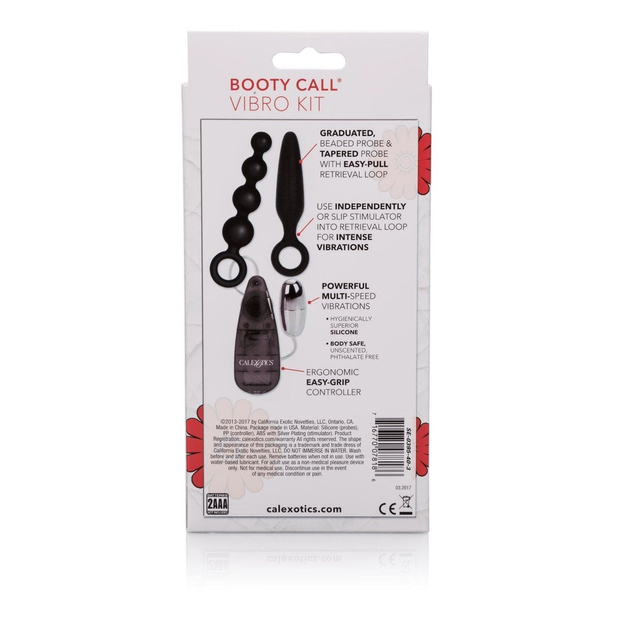 California Exotics - Booty Call Prostate Massager Vibro Kit Prostate Massager (Vibration) Non Rechargeable