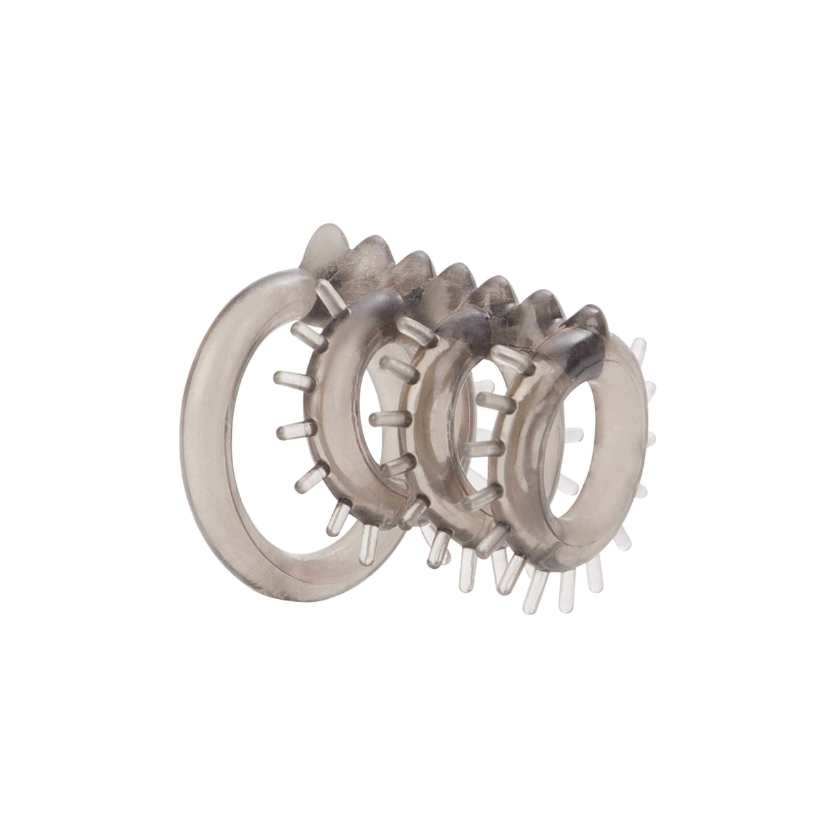 California Exotics - Dr Joel Kaplan Support Master Triple Ticklers Cock Cage (Grey) Rubber Cock Cage (Non Vibration)
