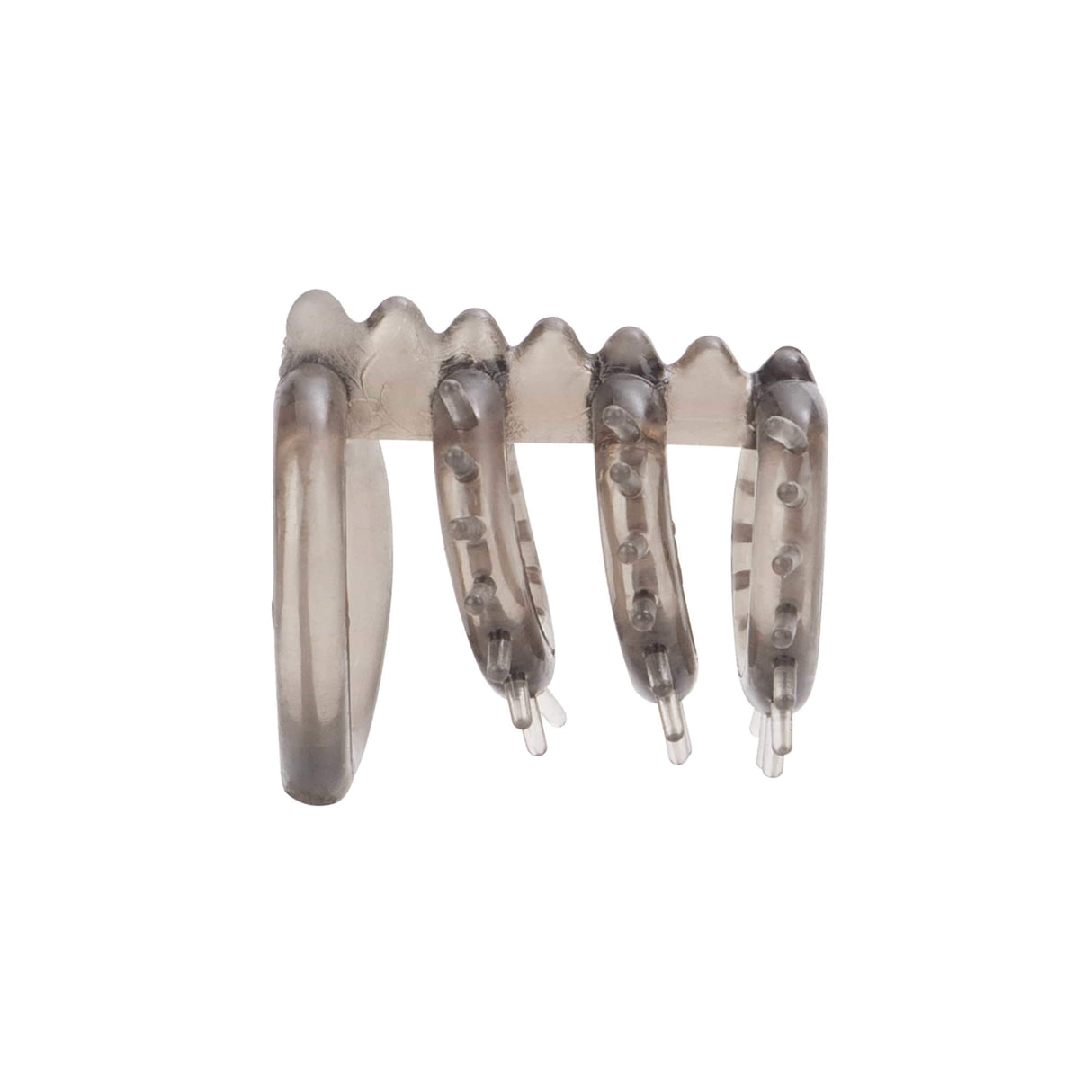 California Exotics - Dr Joel Kaplan Support Master Triple Ticklers Cock Cage (Grey) Rubber Cock Cage (Non Vibration)