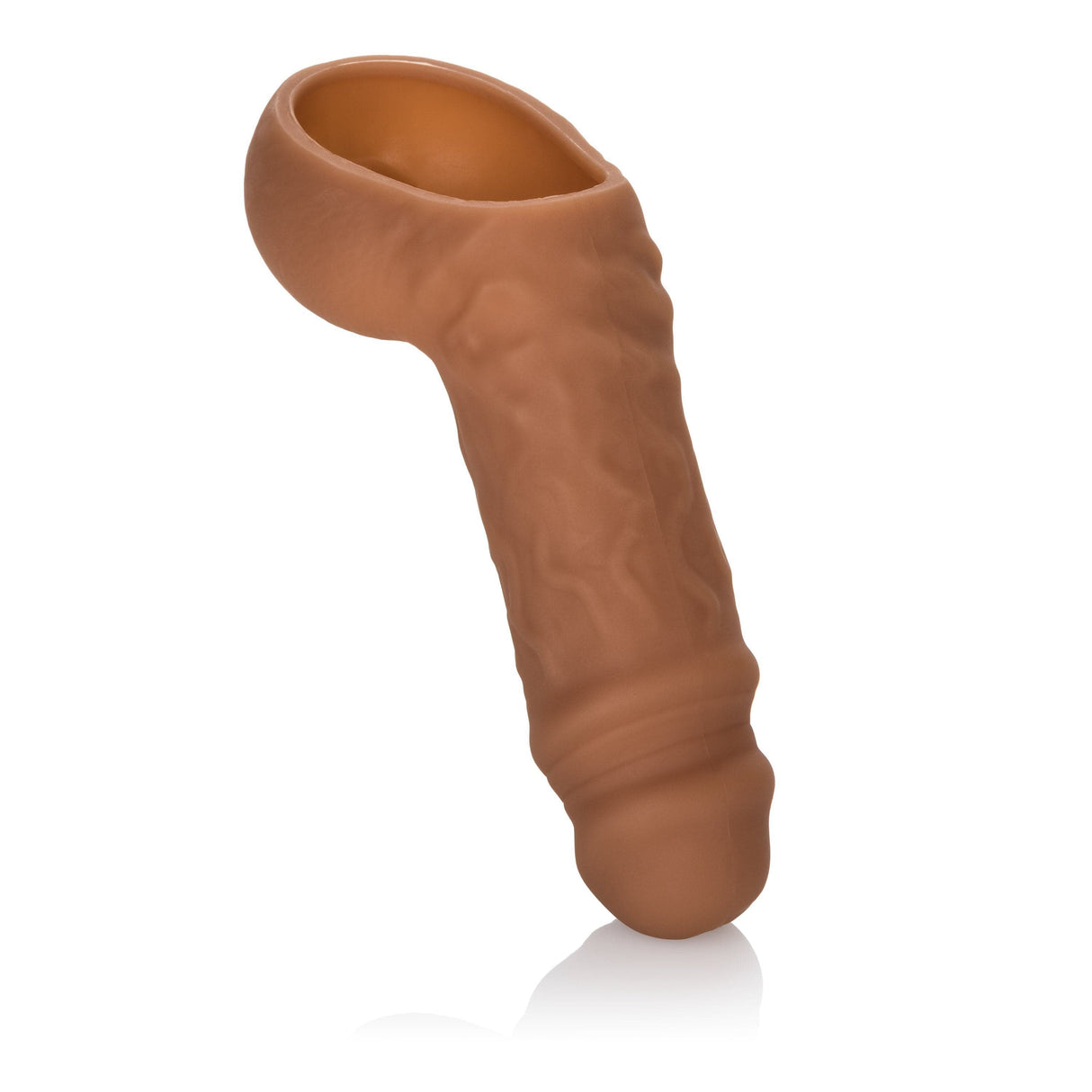 California Exotics - Packer Gear STP Hollow Packer Brown 716770090195 Strap On with Hollow Dildo for Male (Non Vibration)