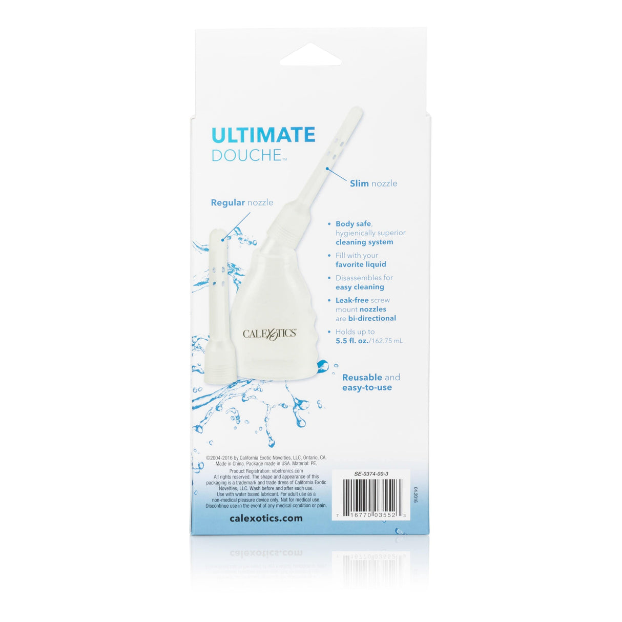 California Exotics - Ultimate Anal Douche (White) Anal Douche (Non Vibration)
