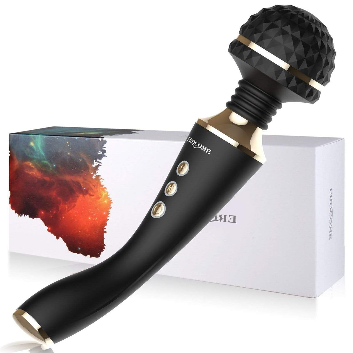Erocome - CR. Austrilis Wand Massager (Black) Wand Massagers (Vibration) Rechargeable