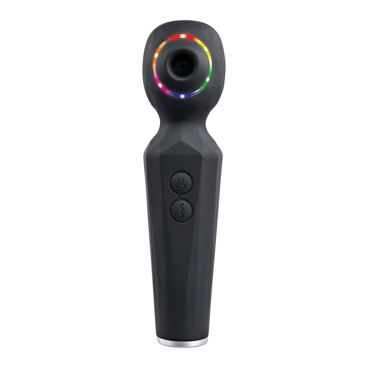 Evolved - Rainbow Sucker Clit Massager (Black) Clit Massager (Vibration) Rechargeable