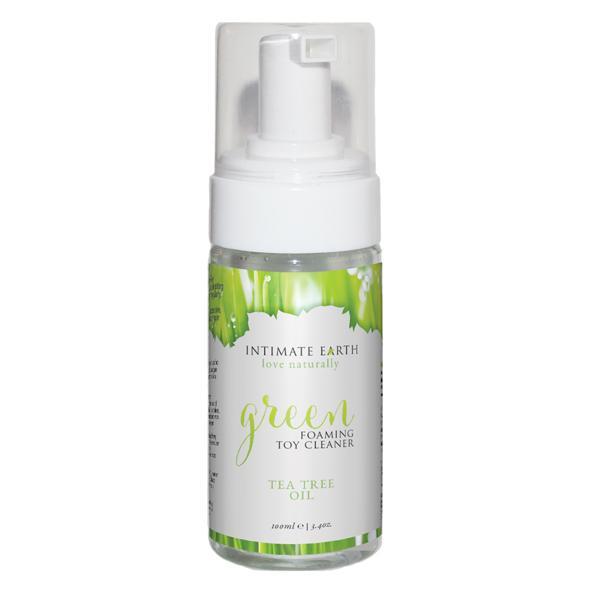 Intimate Earth - Green Foaming Tea Tree Oil Toy Cleaner - CherryAffairs.sg