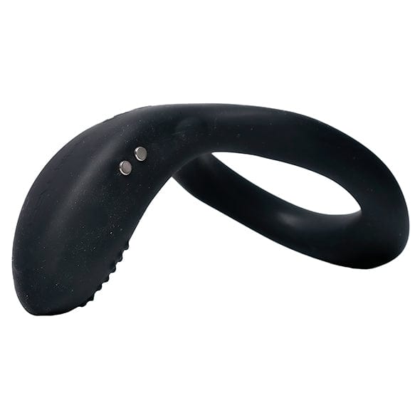 Lovense - Diamo App-Controlled Vibrating Silicone Cock Ring (Black) Remote Control Cock Ring (Vibration) Rechargeable