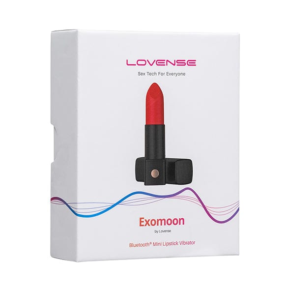 Lovense - Exomoon App-Controlled Discreet Lipstick Vibrator (Red) Clit Massager (Vibration) Rechargeable