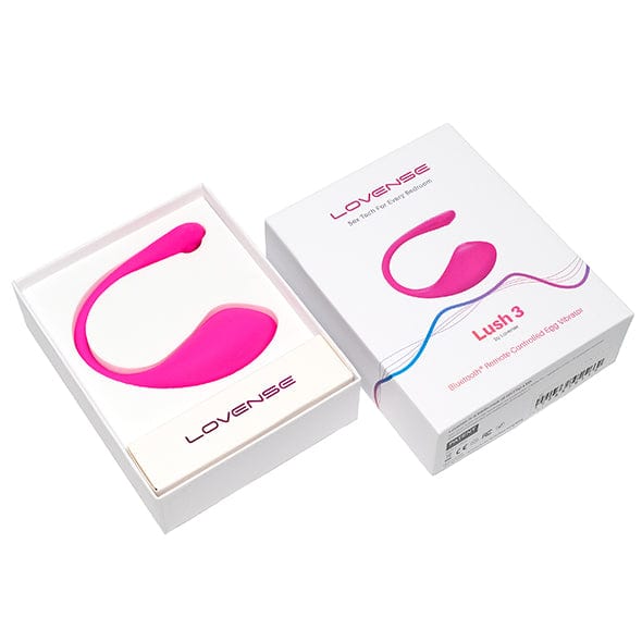 Lovense - Lush 3 App-Controlled Bullet Egg Vibrator (Pink) Wireless Remote Control Egg (Vibration) Rechargeable