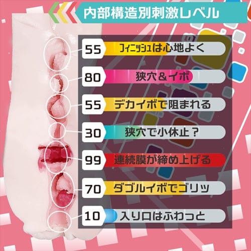Magic Eyes - Fake Hole Narrow Hole Finisher Onahole (Beige) Masturbator Vagina (Non Vibration)