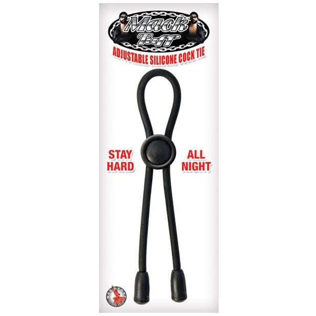 Nasstoys - Mack Tuff Adjustable Silicone Cock Tie Cock Ring (Black) Silicone Cock Ring (Non Vibration)