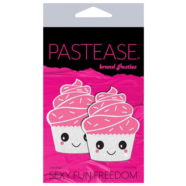 Pastease - Premium Cupcake Glittery Frosting Pasties Nipple Covers (White) Nipple Covers