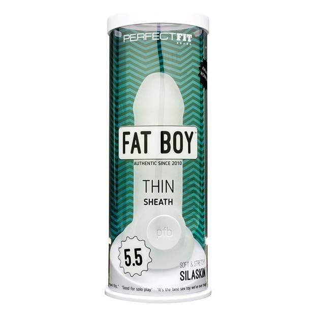 Perfect Fit - Fat Boy Thin Sheath Cock Sleeve 5.5" (Clear) Cock Sleeves (Non Vibration)