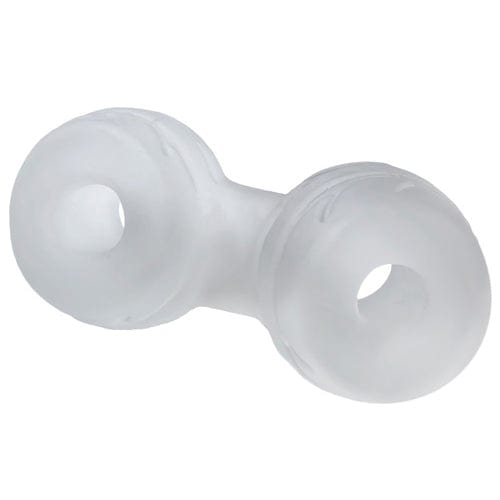Perfect Fit - SilaSkin Cock and Ball Ring (White) Cock Ring (Non Vibration)