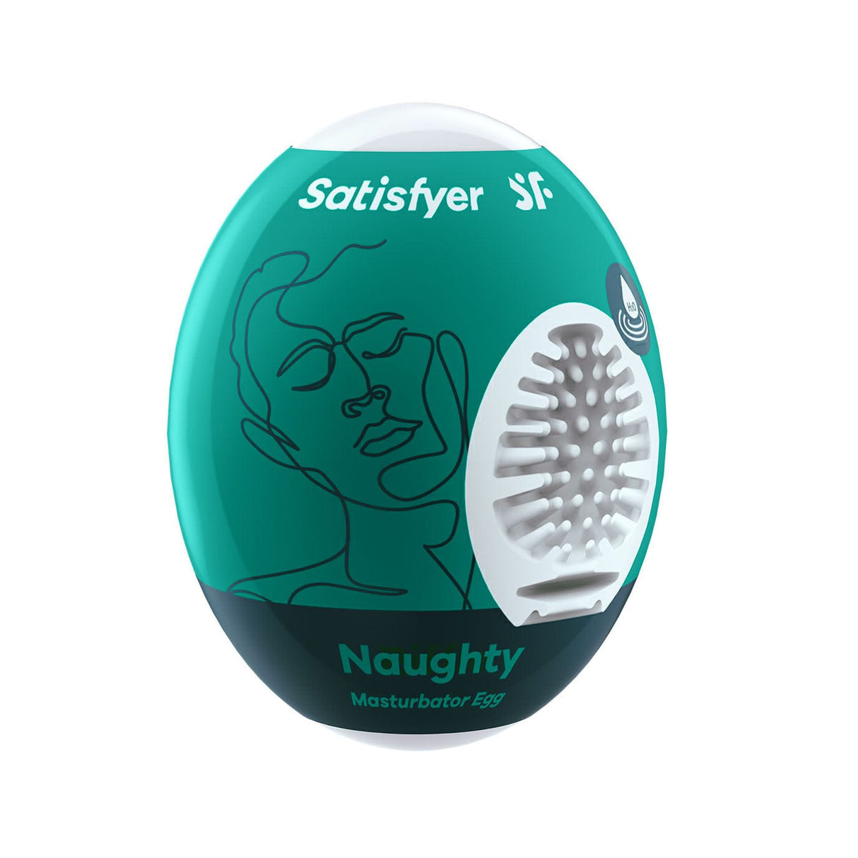 Satisfyer - Crunchy Masturbator Egg (Green) Masturbator Egg (Non Vibration)