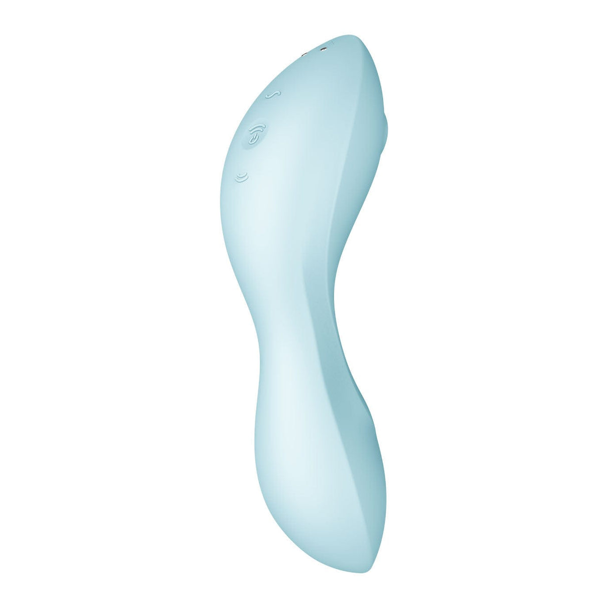 Satisfyer - Curvy App-Controlled Trinity 5 Clitoral Air Stimulator Vibrator (Light Blue) Clit Massager (Vibration) Rechargeable