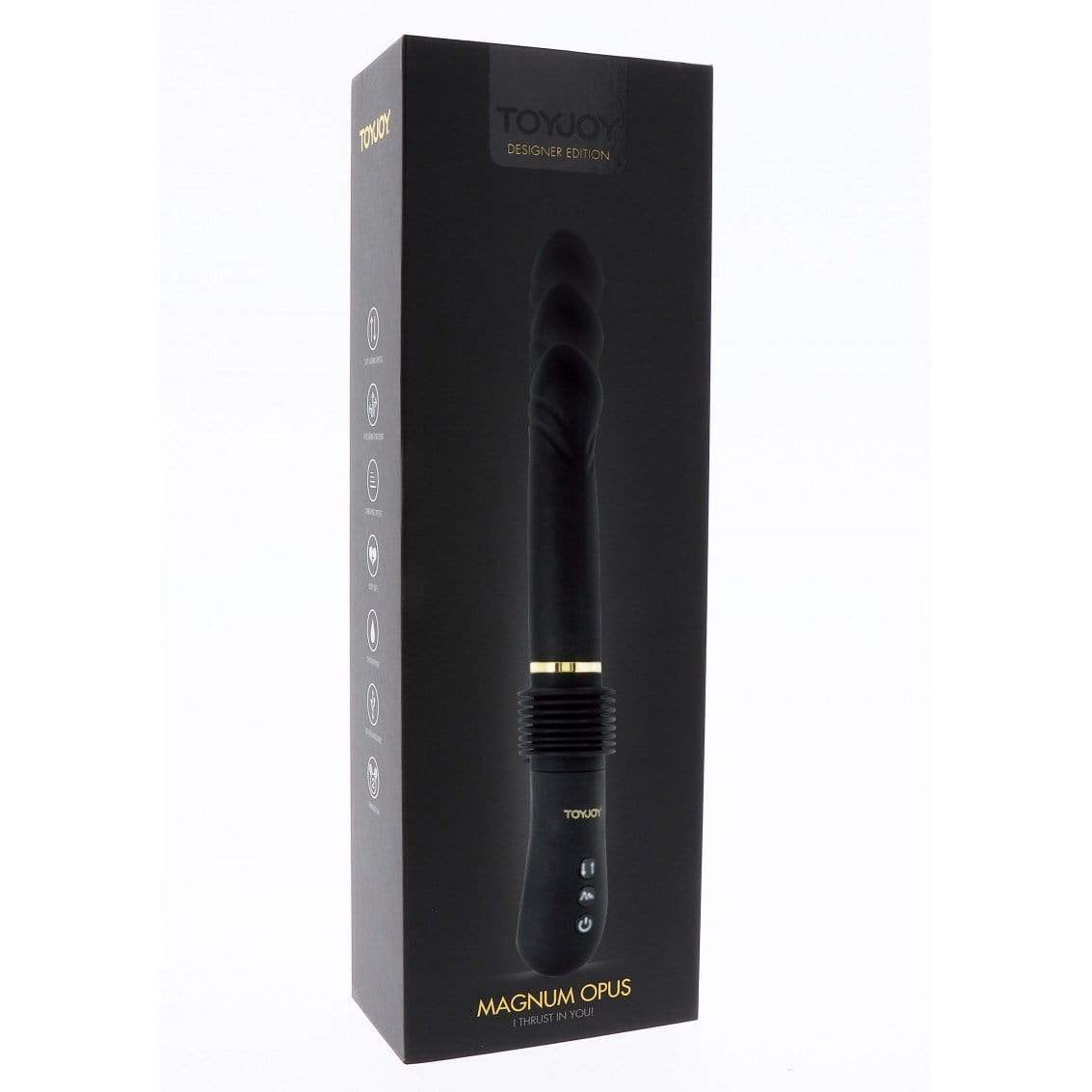 ToyJoy - Magnum Opus I Thrust in You Thruster Vibrator (Black) TJ1073 CherryAffairs