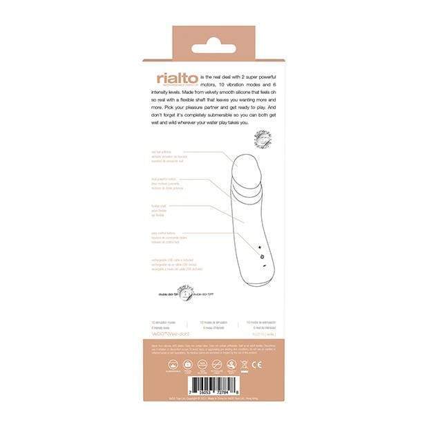 VeDO - Rialto Rechargeable Realistic Vibrator (Vanilla) Realistic Dildo w/o suction cup (Vibration) Rechargeable