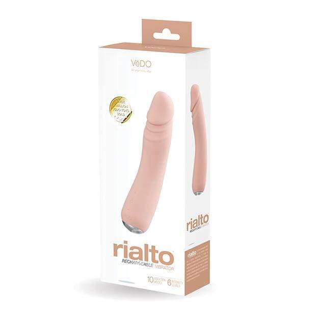 VeDO - Rialto Rechargeable Realistic Vibrator (Vanilla) Realistic Dildo w/o suction cup (Vibration) Rechargeable