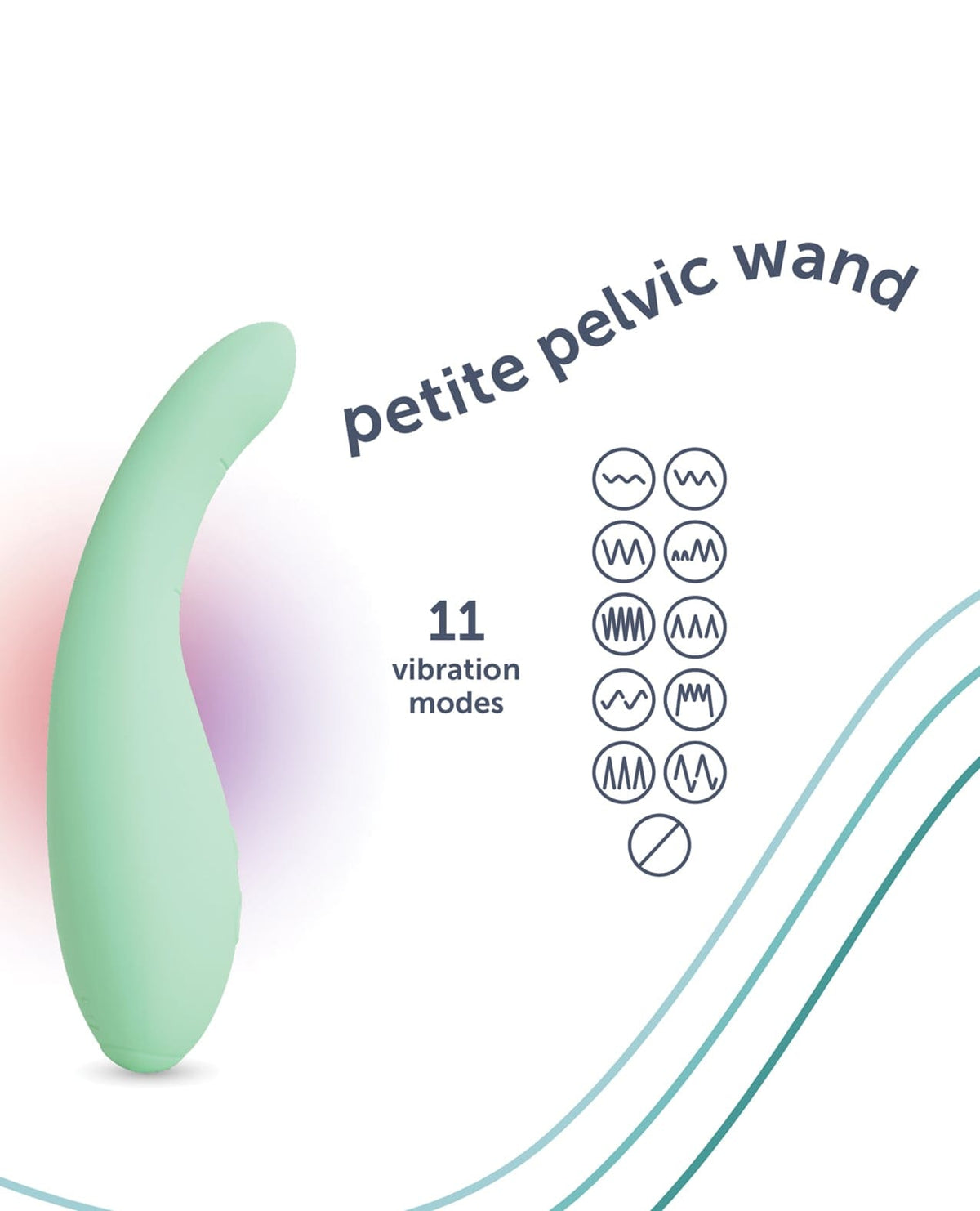plusOne - Tong Terapi Lantai Pelvis Bergetar Dipanaskan Mungil