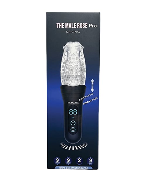The Male Rose - Pro Thrusting, Rotating & Vibrating 3D Masturbator (Black)