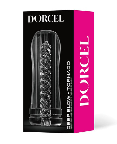 Dorcel - Deep Blow Textured Masturbation Sleeve (Clear) - Clear / Tornado