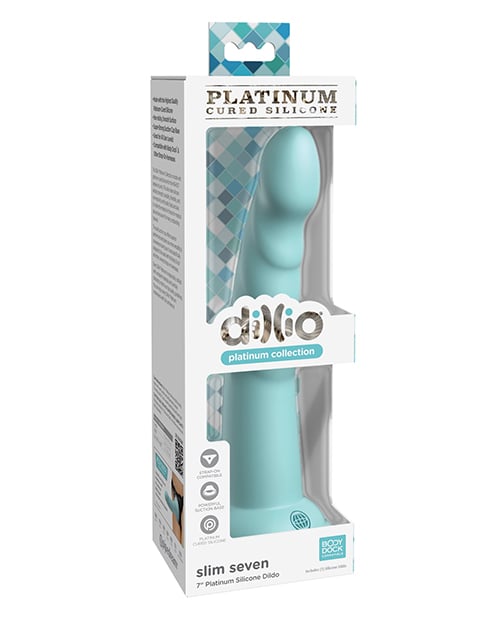Pipedream - Dillio Platinum Silicone Dildo - Blue / 17.8 cm