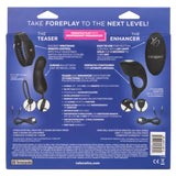 CalExotics - Remote-Control Rechargeable Couples Vibrator Set (Black) - Black