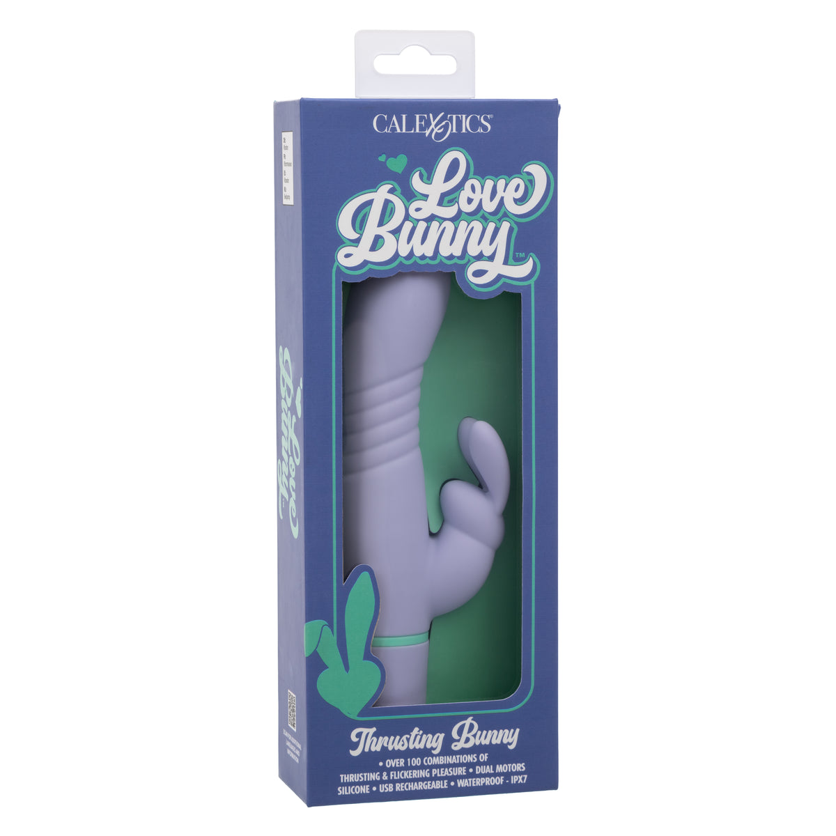 CalExotics - Love Bunny Thrusting Rabbit Vibrator (Purple) - Purple