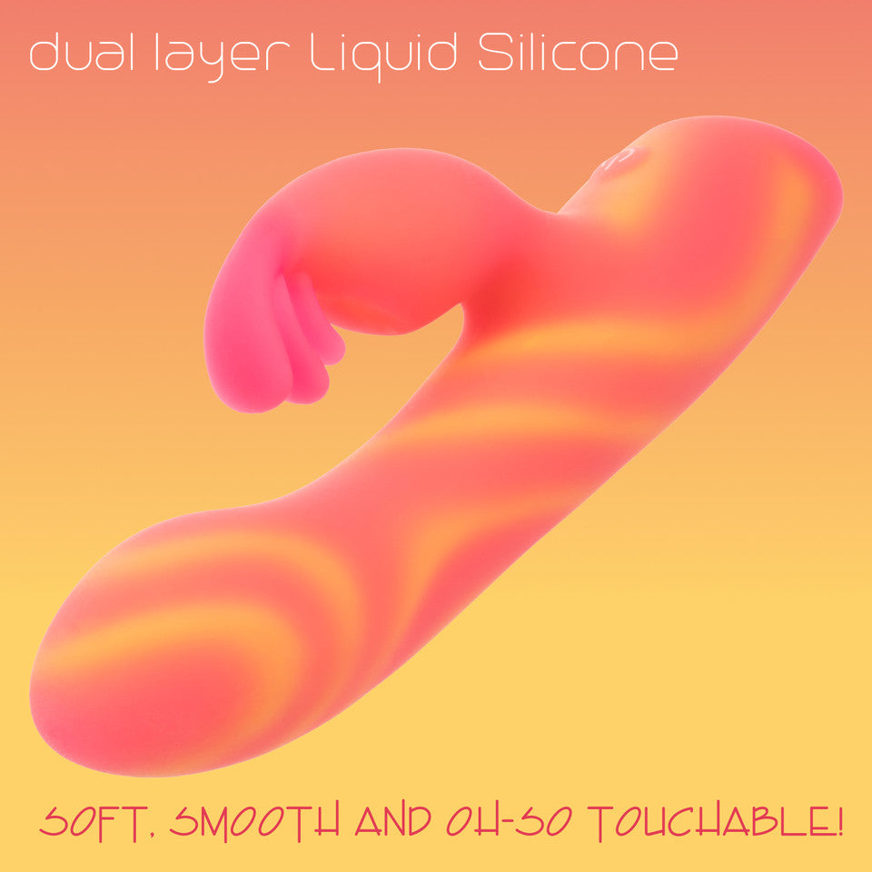CalExotics - Endless Summer Moonlight Magic Rechargeable Rabbit Vibrator (Orange)