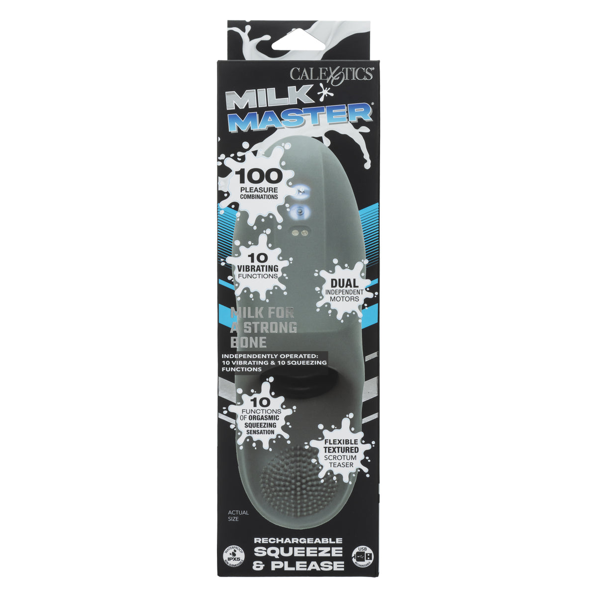 CalExotics - Milk Master Automatic Squeeze Masturbator (Grey) - Grey
