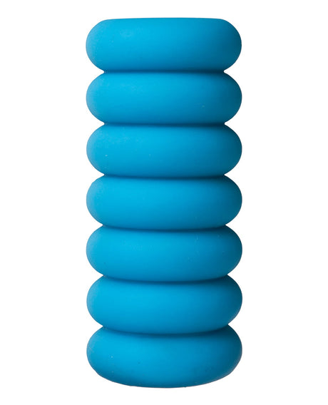 Doc Johnson - Mood Thrill Triple-Texture Masturbator (Blue) - Blue