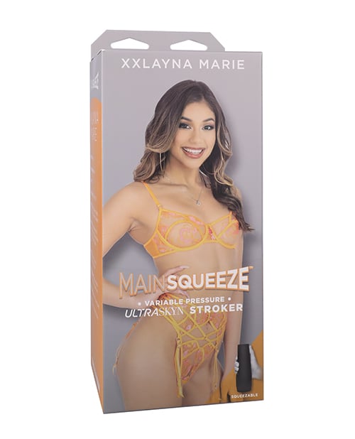 Doc Johnson - Main Squeeze Xxlayna Marie ULTRASKYN Vagina Masturbator (Brown)