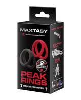 Maxtasy - Peak Cock Ring Set (Multi Colour) - Multi Colour